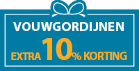 vouwgordijnen actie